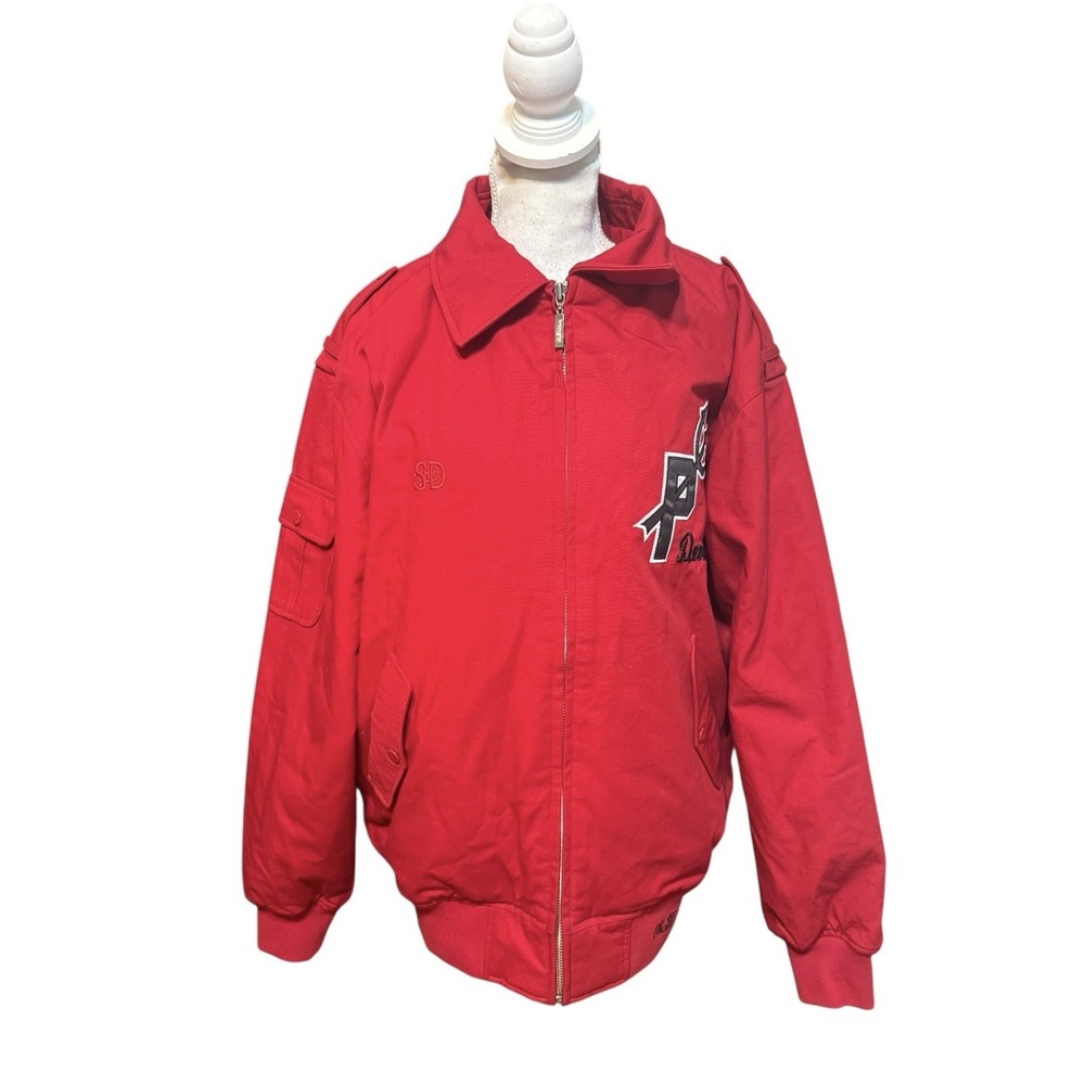 Vintage Stalls & Dean Red Devils Bomber Jacket XL Embroidered Varsity Style USA